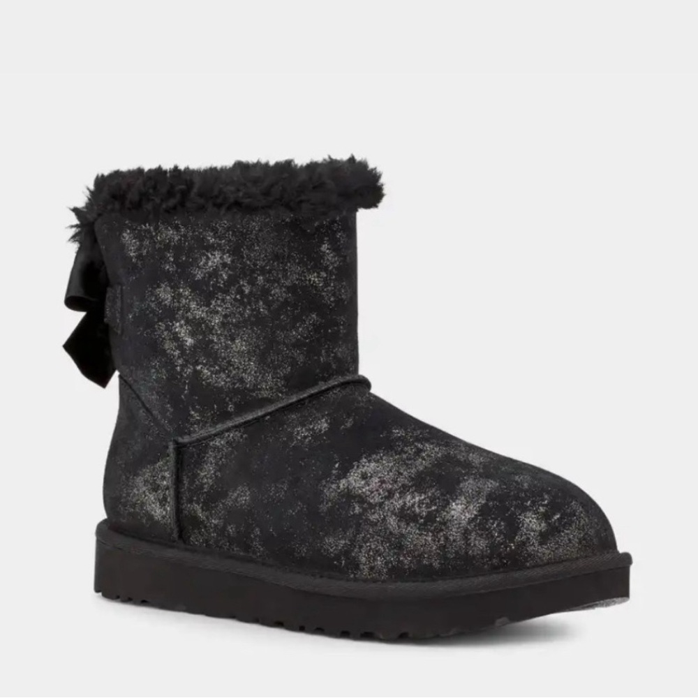 UGG Black Glitter Boots